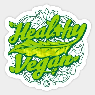 healthy vegan Sticker